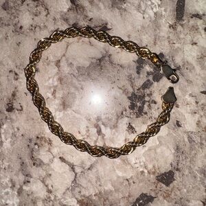 Gold Rope Chain Bracelet